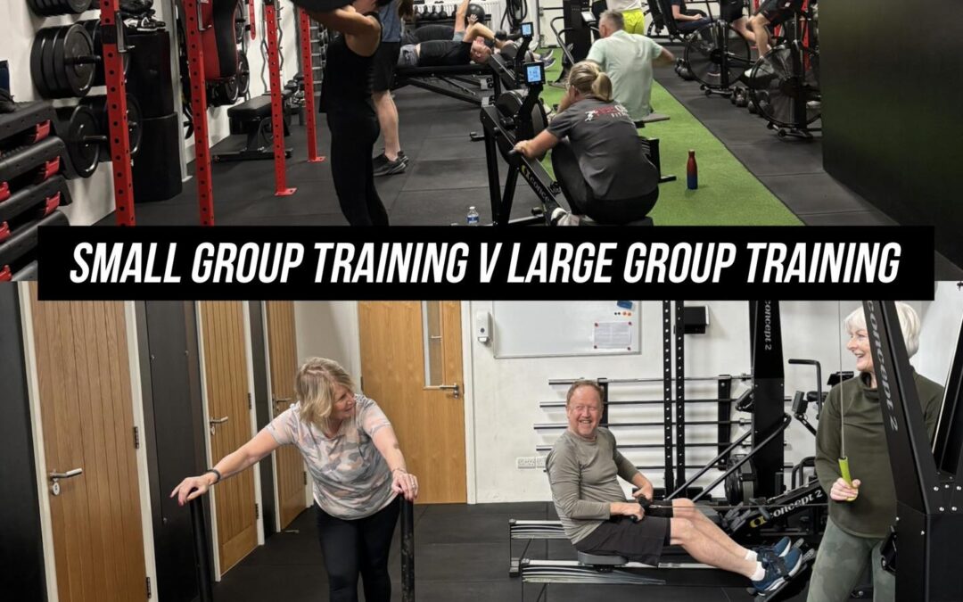 What’s the difference between small group training and large group training?